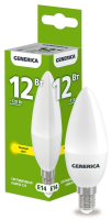 IEK GENERICA Лампа LED C35 свеча 12Вт 230В 3000К E14 LL-C35-12-230-30-E14-G фото