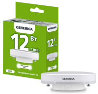 IEK GENERICA Лампа LED T80 таблетка 12Вт 230В 4000К GX53 LL-T80-12-230-40-GX53-G фото