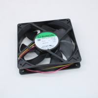 PMD1212PTB1-A(2).F.GN Вентилятор аксиальный постоянного тока 12В, 120x120x25 мм, 1 А, подшипник качения, подключение-провод, уровень шума 54 дБа, воздушный поток 254.84 куб.м/ч, 4500 об/мин, мощность  pe1076166 фото
