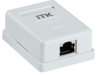 IEK ITK Настенная информационная розетка RJ45 категория 6 FTP 1-порт CS2-1C06F-12 фото