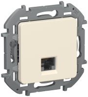 IEK INSPIRIA Слоновая кость Информационная розетка RJ 45 - категория 6 - UTP. 6738311 фото
