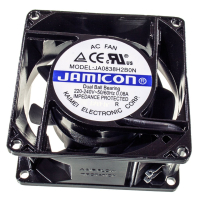 JA0838H2B010N-T-R Вентилятор 220В AC, 2400об/мин., 0.63м3/мин, 80х80х38мм, подшипник качения, тип вывода -терминал Kaimei Corp. pe325573 фото