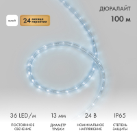 NEON-NIGHT Дюралайт LED, постоянное свечение (2W) – белый, 36 LED/м, бухта 100 м 121-155 фото