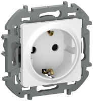 IEK INSPIRIA Белый Розетка 2К+З - немецкий стандарт - 16 А - 250 В. 6737201 фото