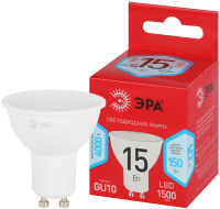 Лампа светодиодная ЭРА RED LINE LED MR16-15W-840-GU10 R 15Вт софит нейтральный белый свет GU10 Б0070095 фото