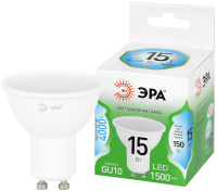 ЭРА Лампа светодиодная GREEN LINE LED MR16-15W-840-GU10 GL 15Вт софит яркий белый свет GU10 Б0070072 фото