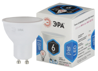 ЭРА Лампа светодиодная STD LED MR16-6W-840-GU10 6Вт софит нейтральный белый свет GU10 Б0020544 фото