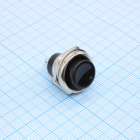 PBS-26B/Black Кнопочный переключатель ON-(OFF) без фиксации 250V 2A M16 черный Jietong pe1121321 фото