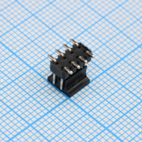 DS1025-08-2X4P8BSRX1-B Разъем штыревой двухрядный, вилка на плату прямая для SMD монтажа 8 контактов (2х4), шаг 2мм CONNFLY pe370850 фото