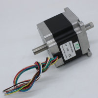 FL86STH80-4208B-12.7 Шаговый электродвигатель NEMA 34, фланец 86мм, длина корпуса 80мм, ток фазы 4.2А, количество выводов 8 выводов, шаг 1.8°, тип вала вал с двух сторон, крутящий момент 4.5 Н*м, диам pe1138733 фото