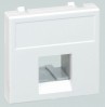 Simon Connect Графит Адаптер на 1 конектор RJ45 SimonConnect, AMP(S110,SL110,SLt),Brand-Rex,RIT, 45х45мм K076-14 фото