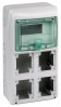 Schneider Electric Kaedra Щит 8 модулей + 4 отверстия IP65 13179 фото