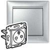 Legrand Valena Алюминий Розетка TV-FM-SAT оконечная 5-2400 МГц 10 дБ 770136 фото