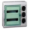 Schneider Electric Kaedra Щит навесной IP65 24 модулей + 3 отверстия с интерфейсом с клеммами 13439 фото