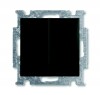 ABB BJB Basic 55 Шато (чёрн) Выключатель 2-клавишный с подсветкой 2CKA001012A2178 фото