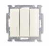 ABB BJB Basic 55 Шале (бел) Выключатель 3-клавишный, 16А 2CKA001012A2183 фото