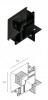 Угол внутренний встраиваемый RAL 9005 черный 82002-BK фото