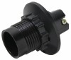 EKF PROxima Патрон карболитовый с кольцом Е14 черн. LHC-E14-r-s фото