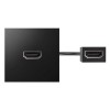 Simon 400 Черный Модуль с адаптером, проходной HDMI мама/мама 40001194-038 фото