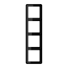JUNG CD 500 Черная Рамка 4-ая CD584SW фото