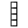 JUNG LS 990 Черная Рамка 4-ая LS984SW фото