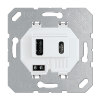 JUNG USB-зарядное устройство, Белый, USB тип А + USB тип С, выходной ток 3000 mA  универсальные встраиваемые механизмы USB15CAWW фото
