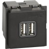 BTicino Living now зарядное устройство USB Стандарты А-А 3000мА 2 мод K4285C2 фото