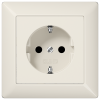 JUNG Штепсельная розетка SCHUKO 16A 250V~ с защитой от детей слоновая кость AS1520KI фото