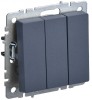 IEK Brite Base маренго Выключ.3-кл 10А BR-V30-0-10-K35 фото
