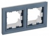 IEK Brite Base маренго рамка 2 места  IP44 BR-M22-44-K35 фото