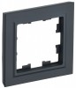 IEK Brite Base графит рамка 1 место BR-M12-K53 фото