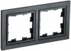 IEK Brite Base чёрный рамка 2 места BR-M22-K02 фото