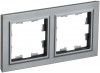 IEK Brite Base сталь рамка 2 места BR-M22-K46 фото
