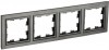 IEK Brite Base тёмная бронза рамка 4 места BR-M42-K45 фото