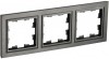 IEK Brite Base тёмная бронза рамка 3 места BR-M32-K45 фото