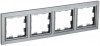 IEK Brite Base сталь рамка 4 места BR-M42-K46 фото