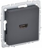 IEK Brite Base графит розетка HDMI BR-H10-K53 фото