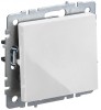 IEK Brite белый выключатель 1-клавишный проходной 10А BR-V12-0-10-K01-PRO фото