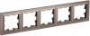 IEK Brite Base тёмная бронза  рамка 5 мест BR-M52-K45 фото
