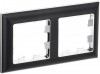 IEK Brite Decor чёрный / хром 3D-форма рамка 2-местная BR-M22-12-2-K23 фото