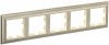 IEK Brite Decor шампань 3D-форма рамка 5 мест BR-M52-12-3-K10 фото