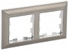 IEK BRITE Рамка 2-мест. РУ-2-Бр хром/никель BR-M22-12-4-K23 фото