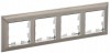 IEK BRITE Рамка 4-мест. РУ-4-Бр хром/никель BR-M42-12-4-K23 фото