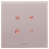Vimar Накладка EIKON EVO для 2 модулей, серый жемчуг 21662.73 фото