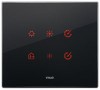 Vimar Накладка EIKON EVO для 3 модулей, черный бриллиант 21663.76 фото