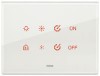 Vimar Накладка EIKON EVO для 4 модулей, белый бриллиант 21664.70 фото