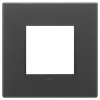 Vimar Накладка на 2 модуля, черная матовая 22642.73 фото