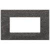 Vimar Накладка на 4 модуля, nero Marquina 22654.53 фото