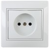 Intro Розетка Plano 1-201-01 без заземления 2P, 16А-250В, IP20, СУ, белый Б0053859 фото