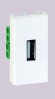 Simon Connect Графит Разъём USB тип А , 22,5х45мм, винты K128B-14 фото
